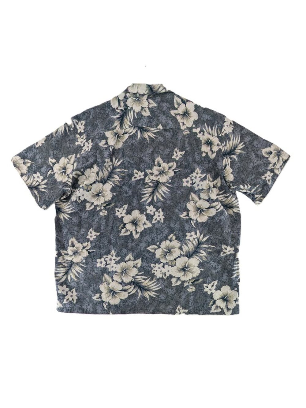 VTG Two Palms Hawaiian Camp Cabana Shirt Mens Size XL Hibiscus Batik Hawaii USA